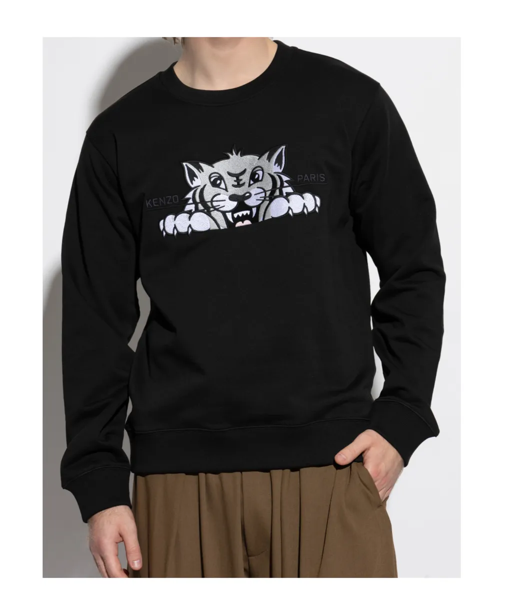 Kenzo Tiger Head Embroidered Sweatshirt