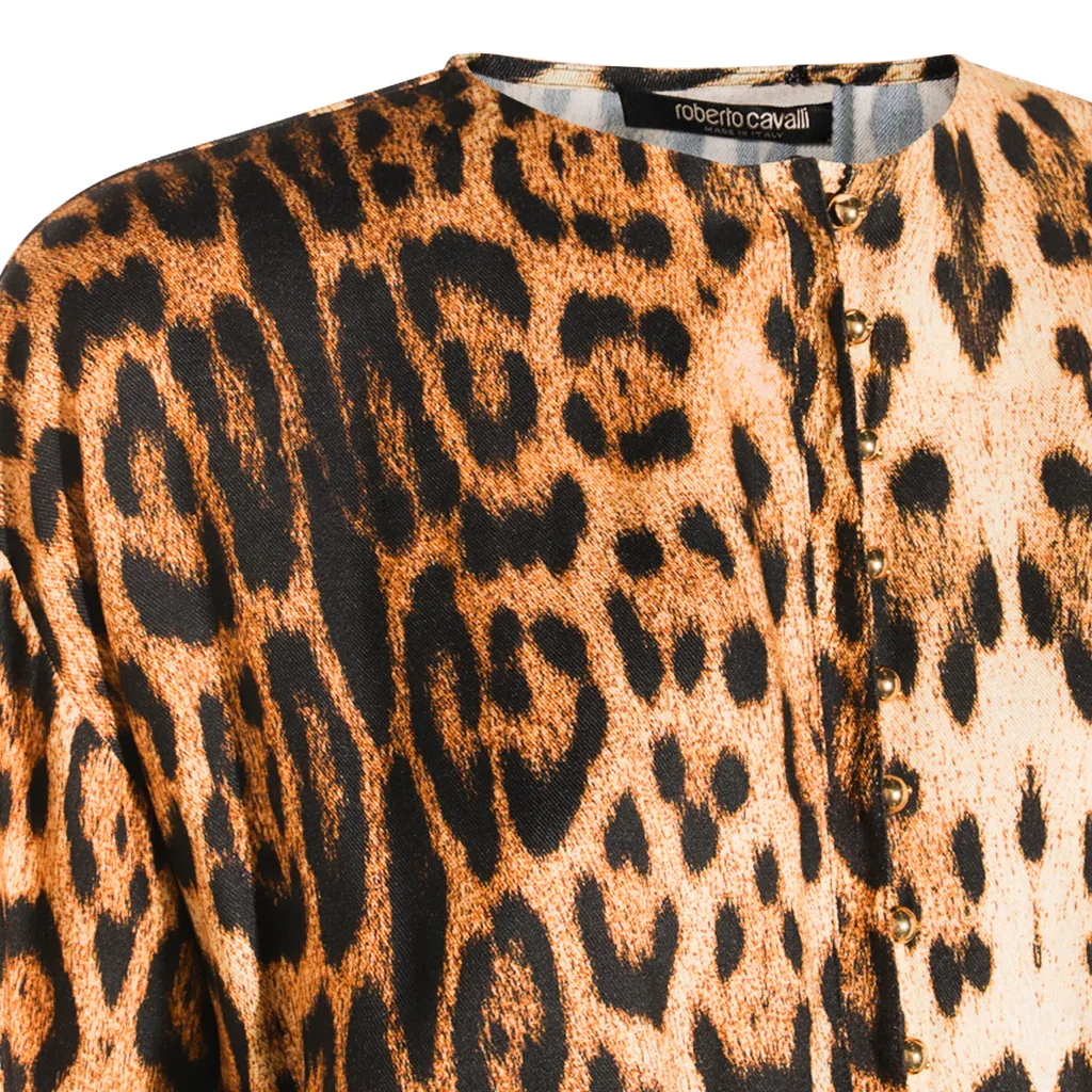 Roberto Cavalli Print Short Dress