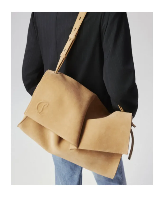 Large Baggy Suede Shoulder Bag