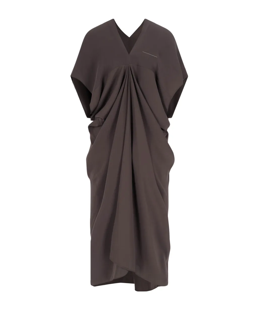 Mm6 Maison Margiela V-Neck Dress