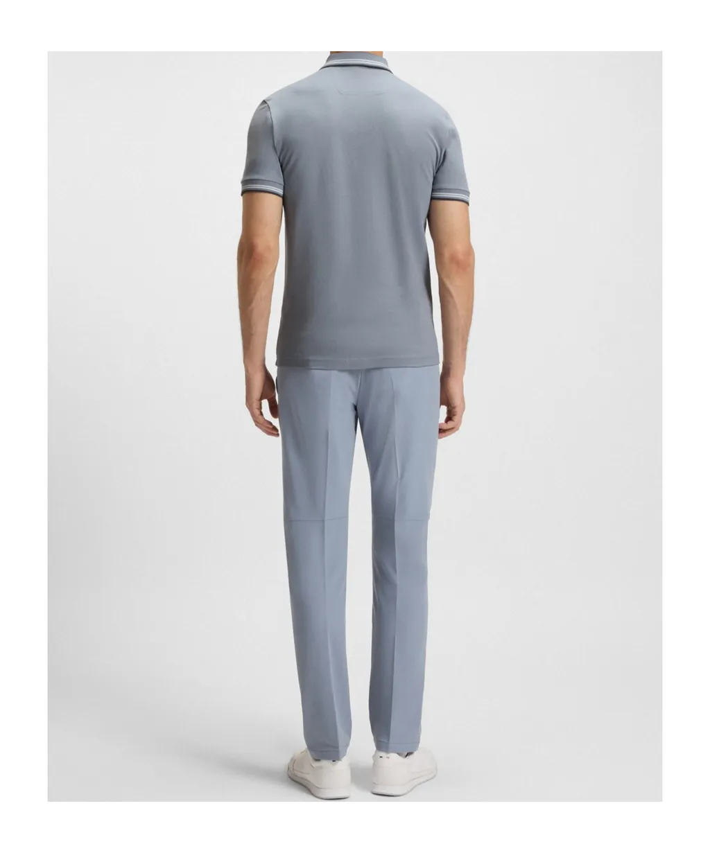 Contrasting-Trim Polo Shirt