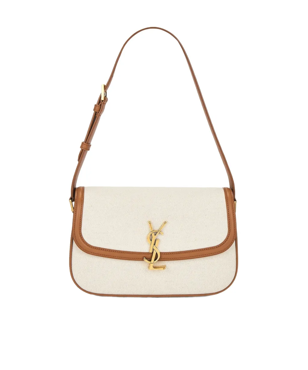 Saint Laurent Solferino Logo Plaque Shoulder Bag