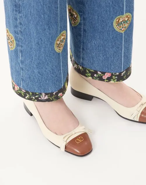 Valentino Vlogo Signature Tassel Embellished Slip-On Ballet Flats