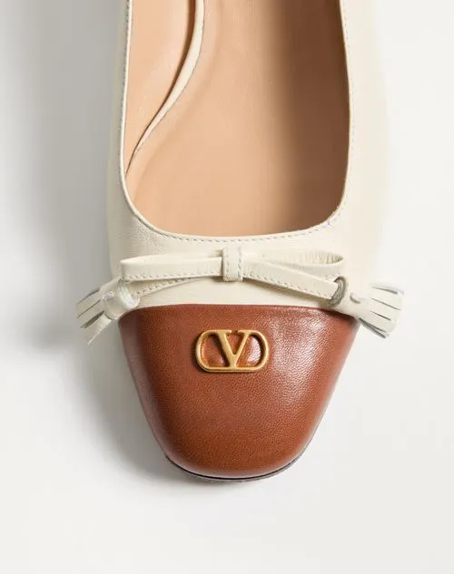 Valentino Vlogo Signature Tassel Embellished Slip-On Ballet Flats