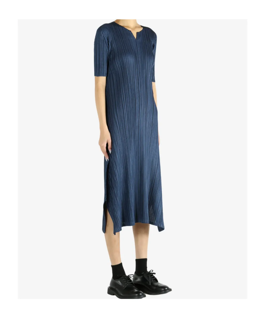 Pleats Please Issey Miyake Mellow Pleats A-Line Dress