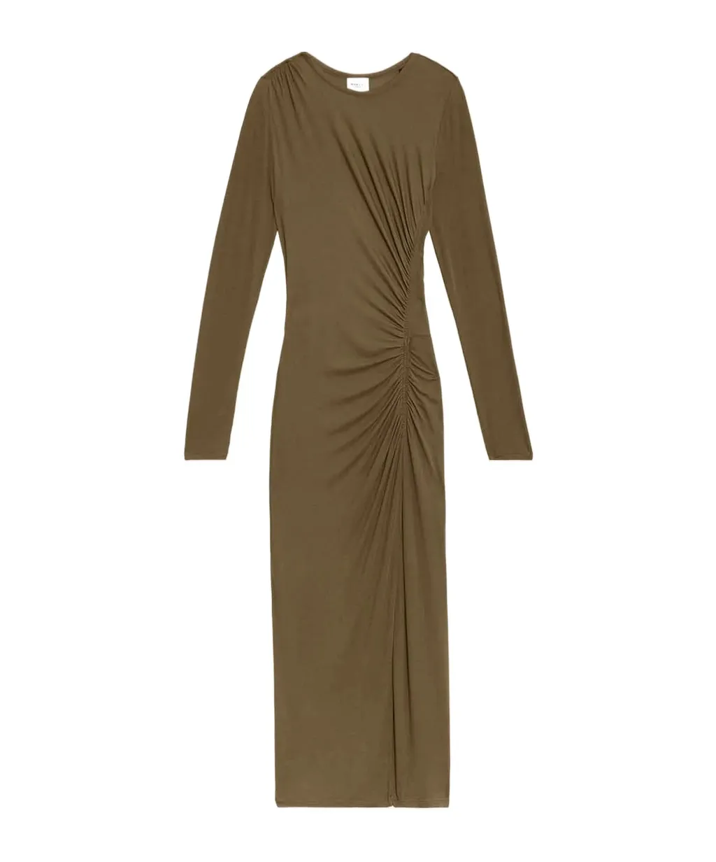 Isabel Marant Toile Jelina Long Draped Jersey Dress