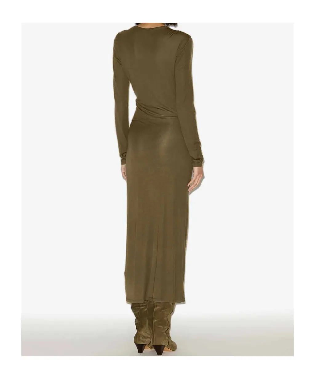 Isabel Marant Toile Jelina Long Draped Jersey Dress