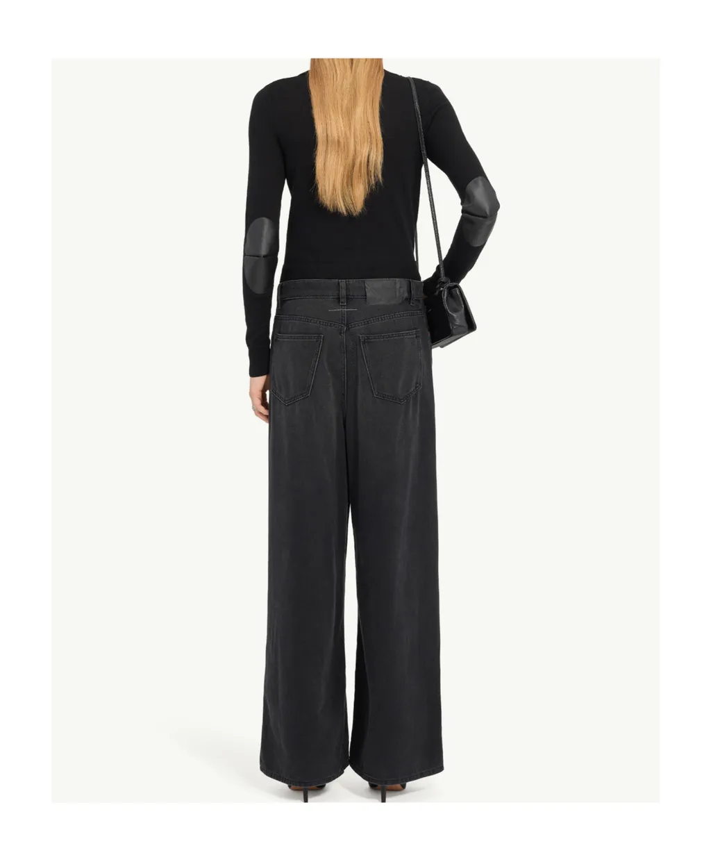 Mm6 Maison Margiela Wide Leg Jeans