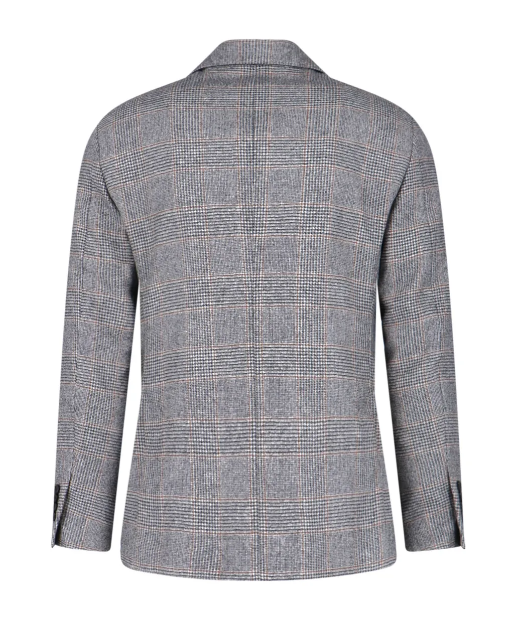 Lardini Single Breasted Checked Blazer