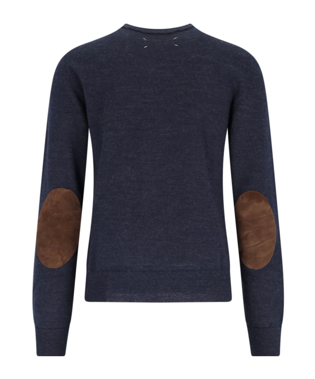 Elbow-Patch Wool Sweater