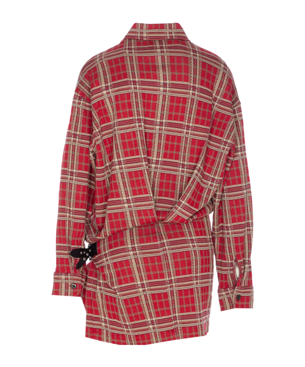 Isabel Marant Checked Twisted Dress