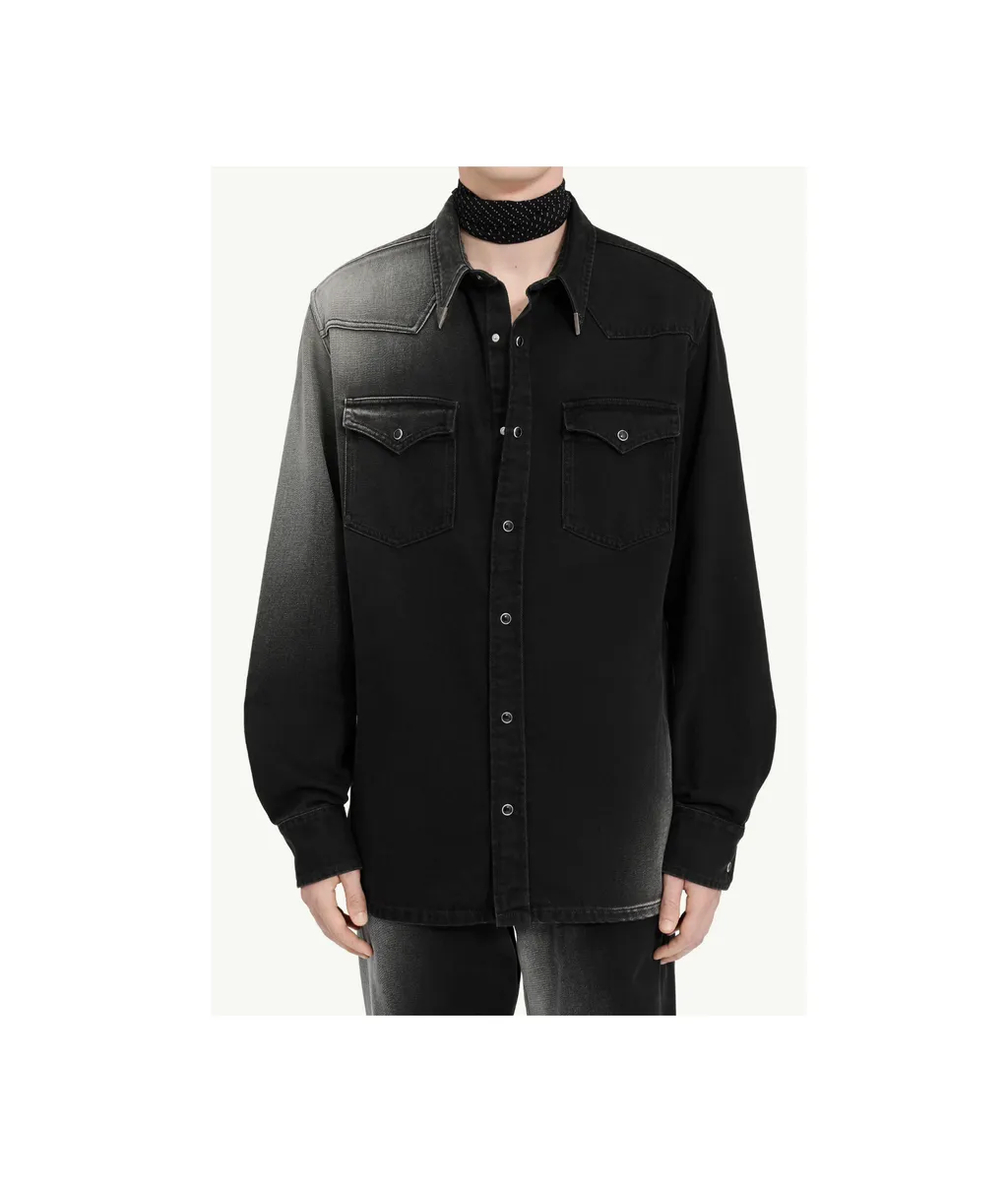 Mm6 Maison Margiela Button-Up Denim Shirt