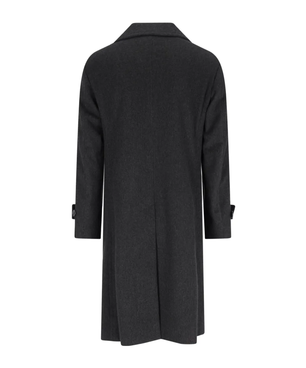 Caruso Double-Breasted Long Coat
