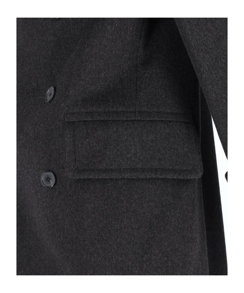 Caruso Double-Breasted Long Coat