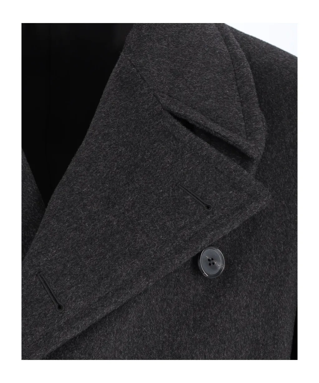 Caruso Double-Breasted Long Coat