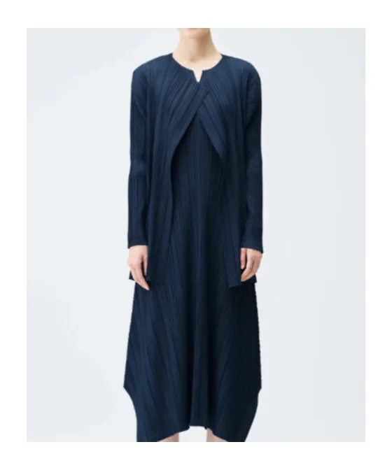 Pleats Please Issey Miyake Mellow Pleats Coat
