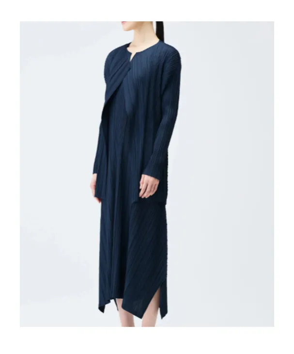Pleats Please Issey Miyake Mellow Pleats Coat