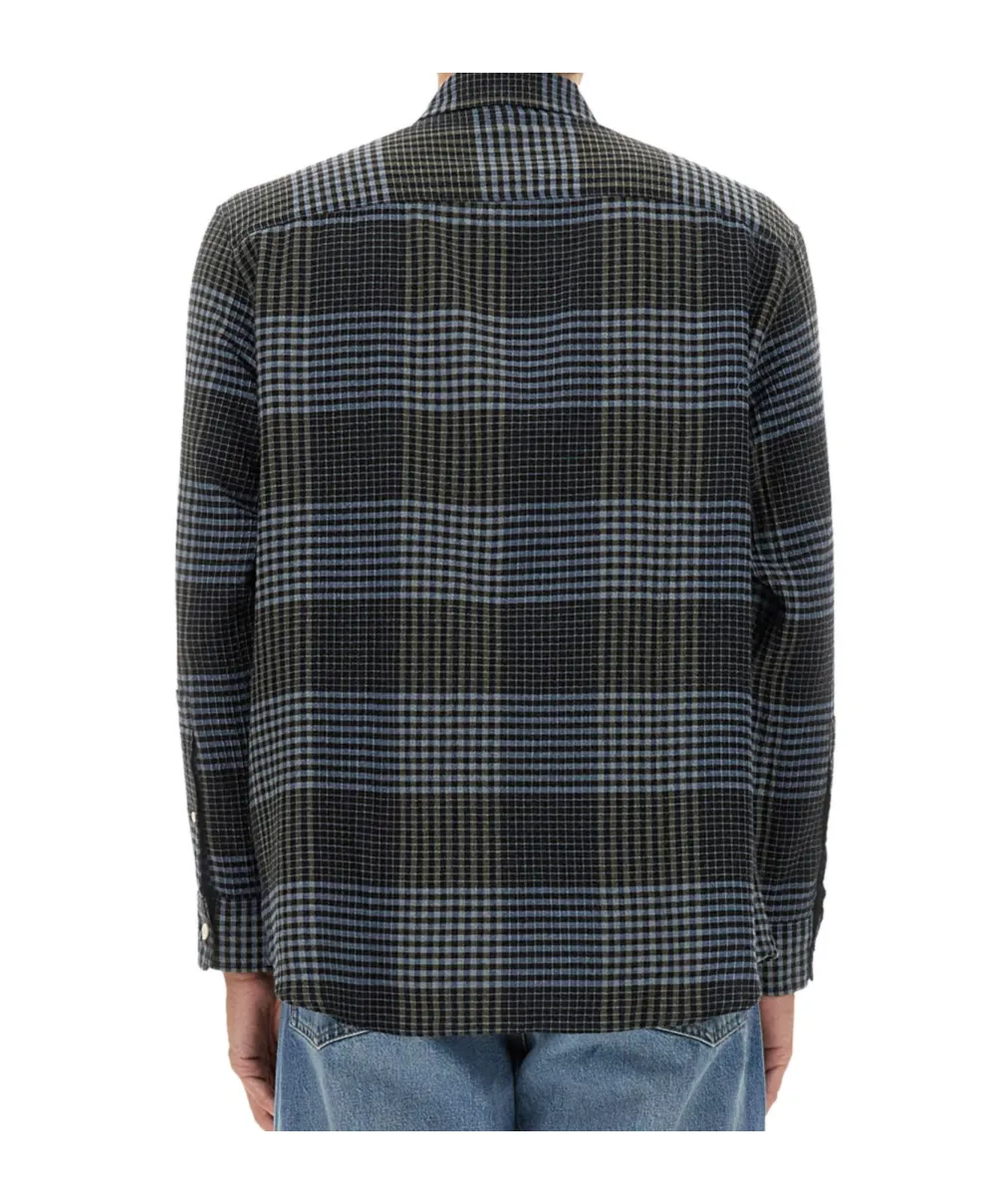 Sunflower Check Detailed Long-Sleeved Shirt