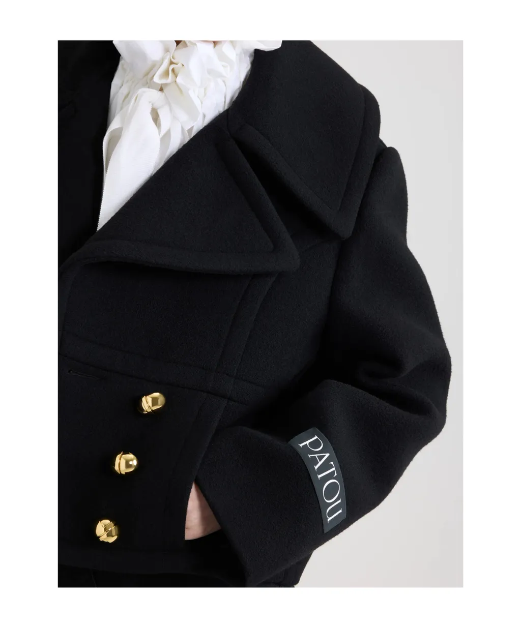 Patou Collared Button-Up Jacket