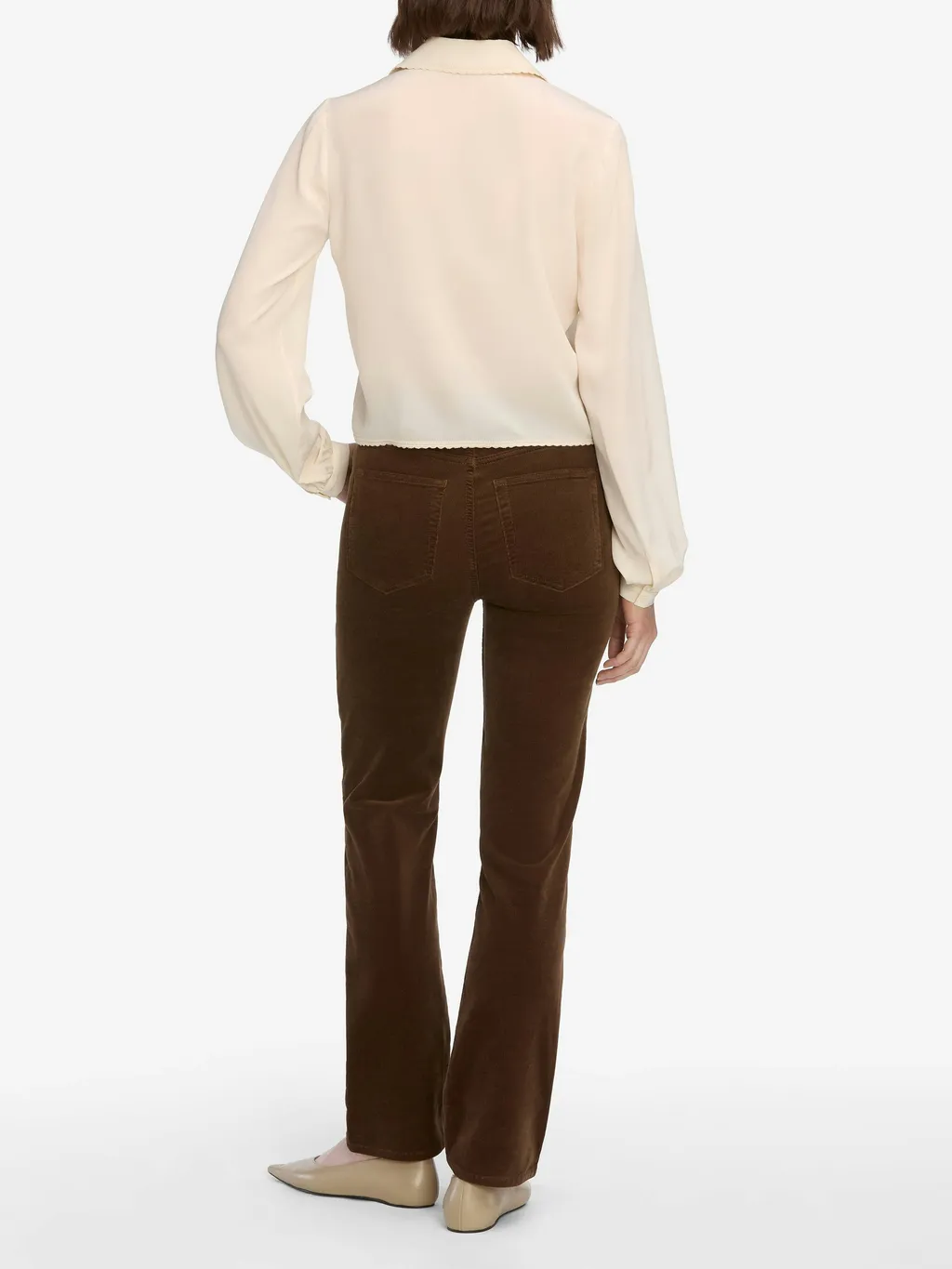 Frame Straight Leg Corduroy Trousers