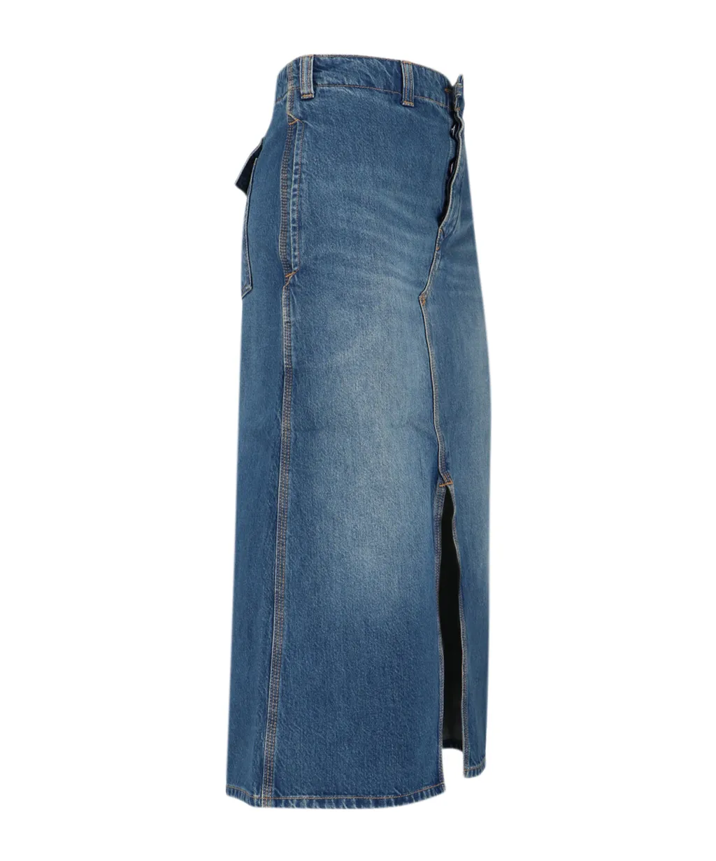Denim A-Line Skirt
