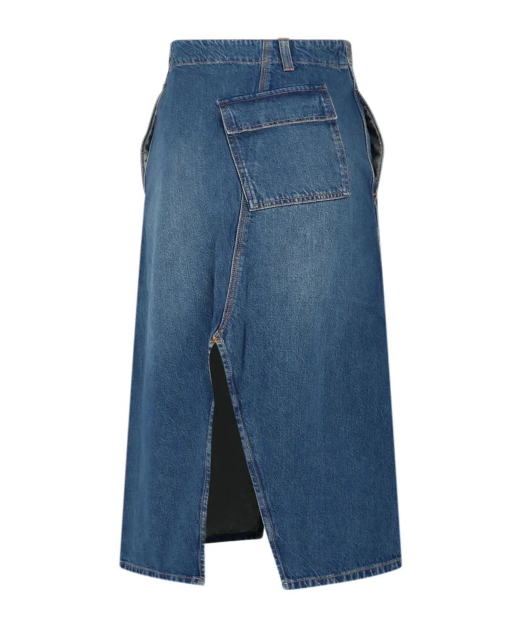 Denim A-Line Skirt