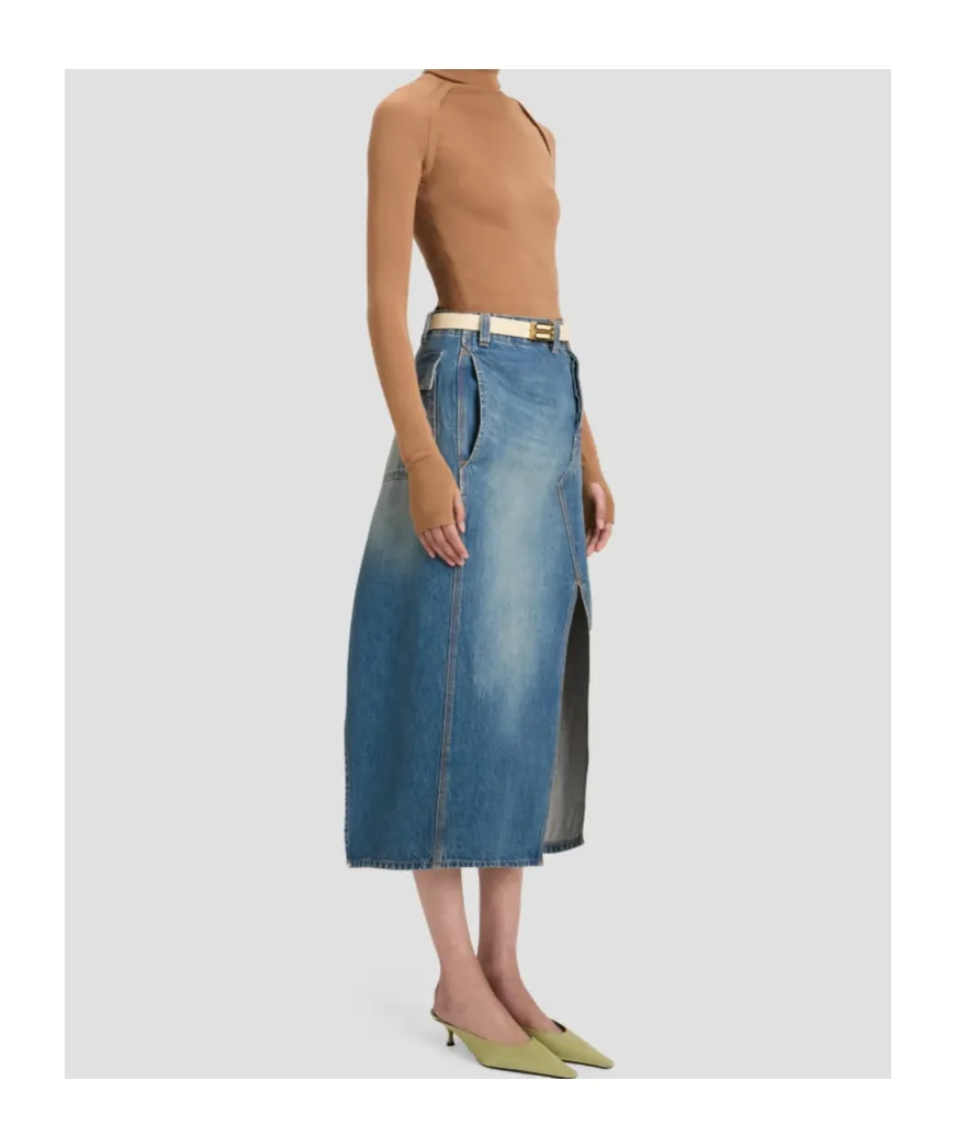 Denim A-Line Skirt