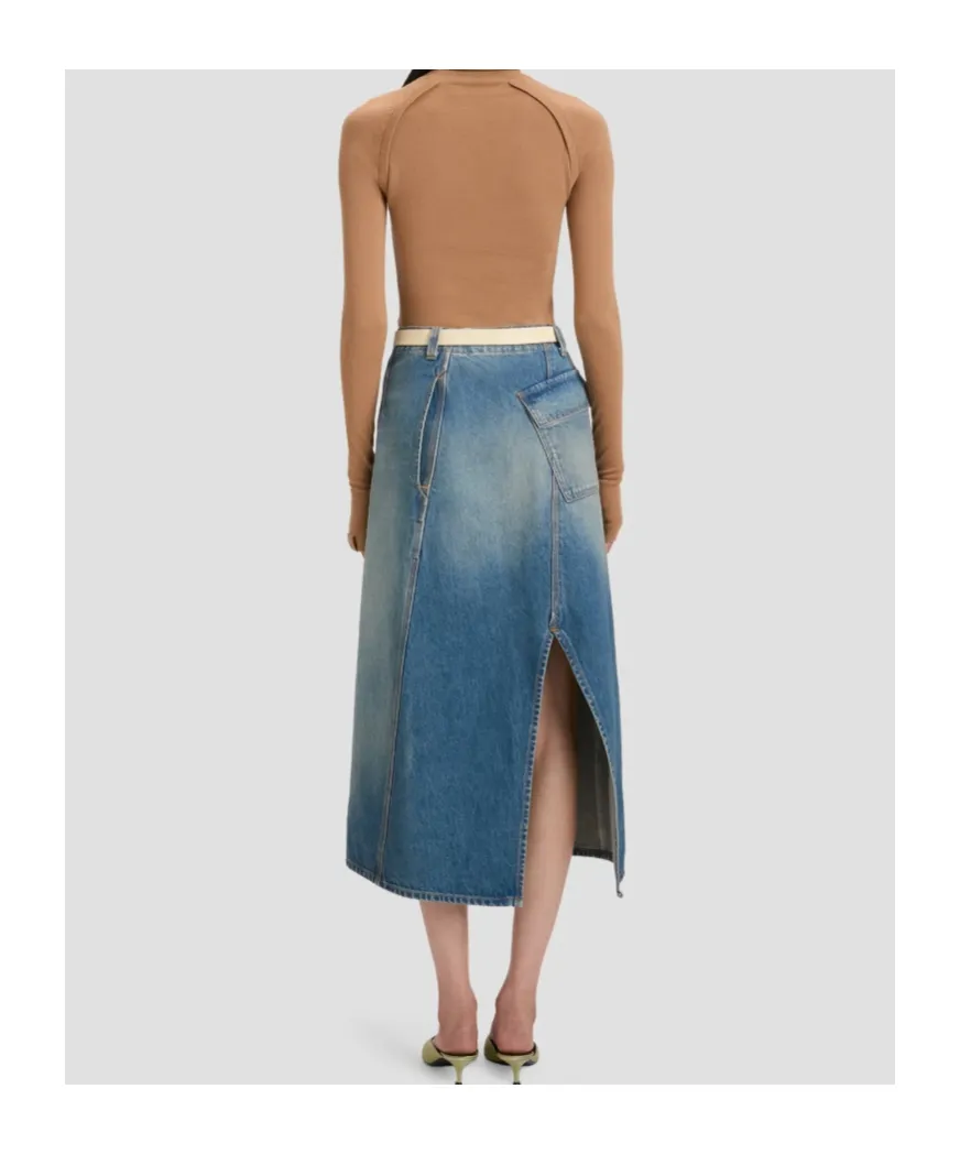 Denim A-Line Skirt