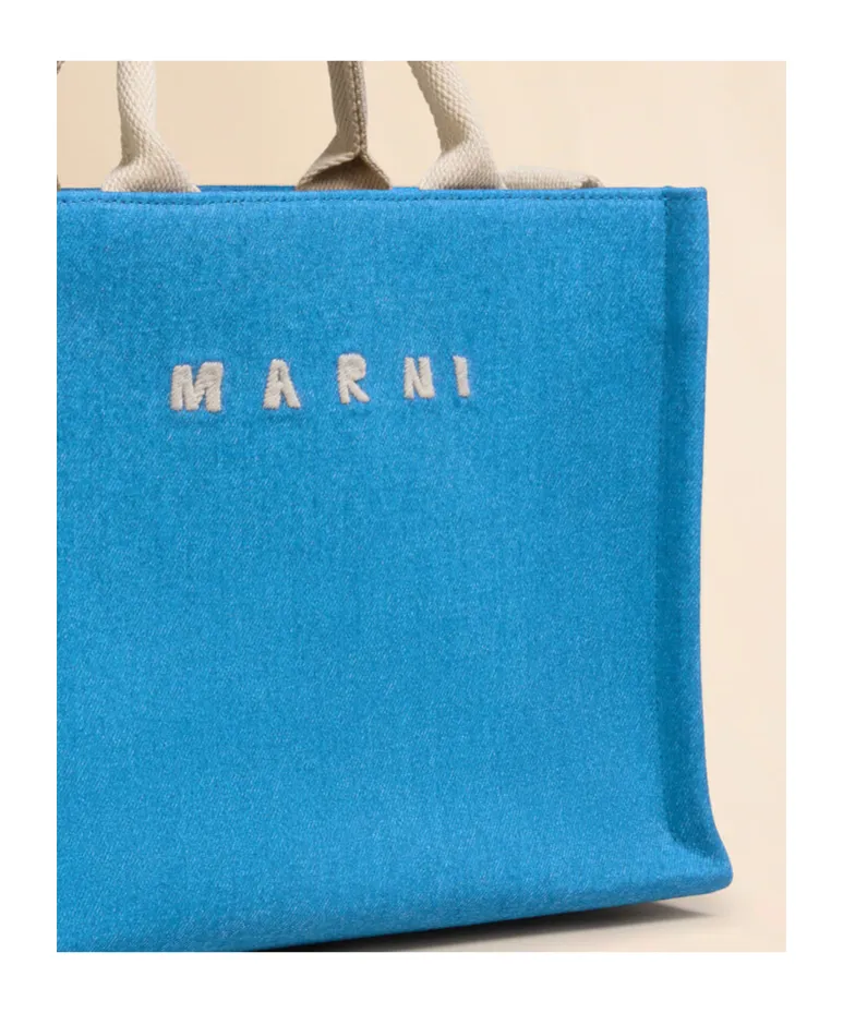 Marni Denim Tote Small Bag
