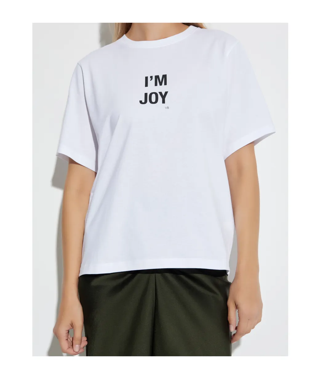 Victoria Beckham I'm Joy Printed Crewneck T-Shirt