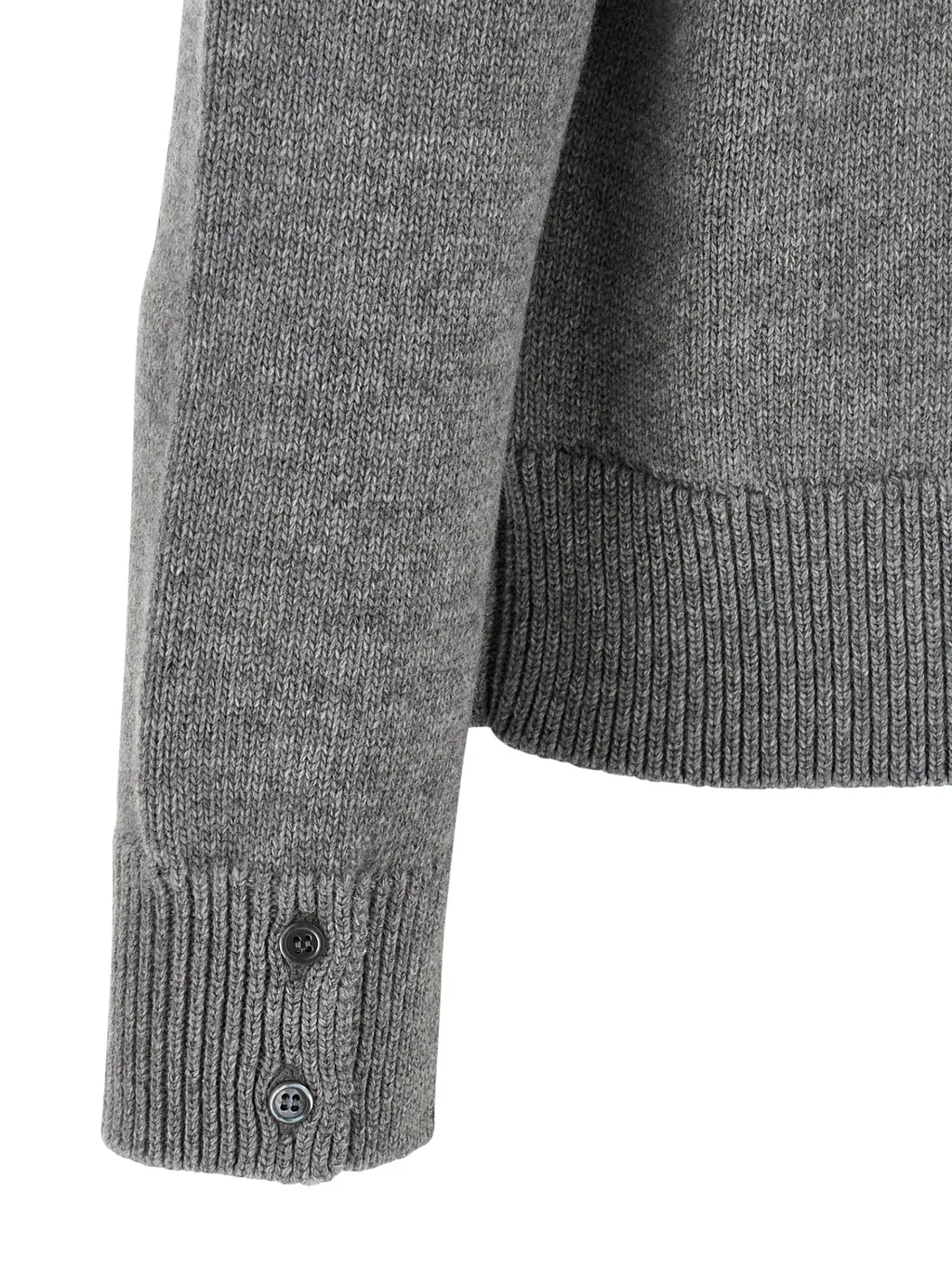 Thom Browne Stripe Detailed Funnel Neck Sweater