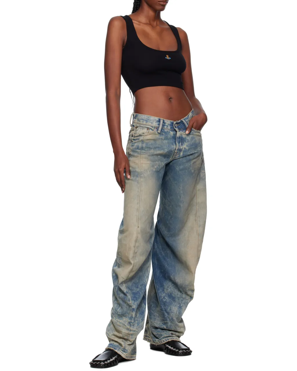 Vivienne Westwood Orb Embroidered Top