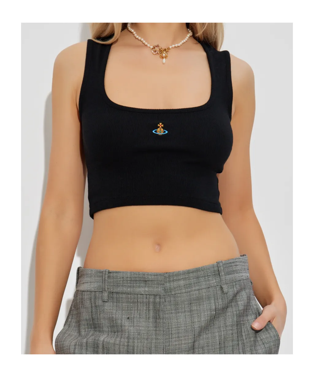Vivienne Westwood Orb Embroidered Top