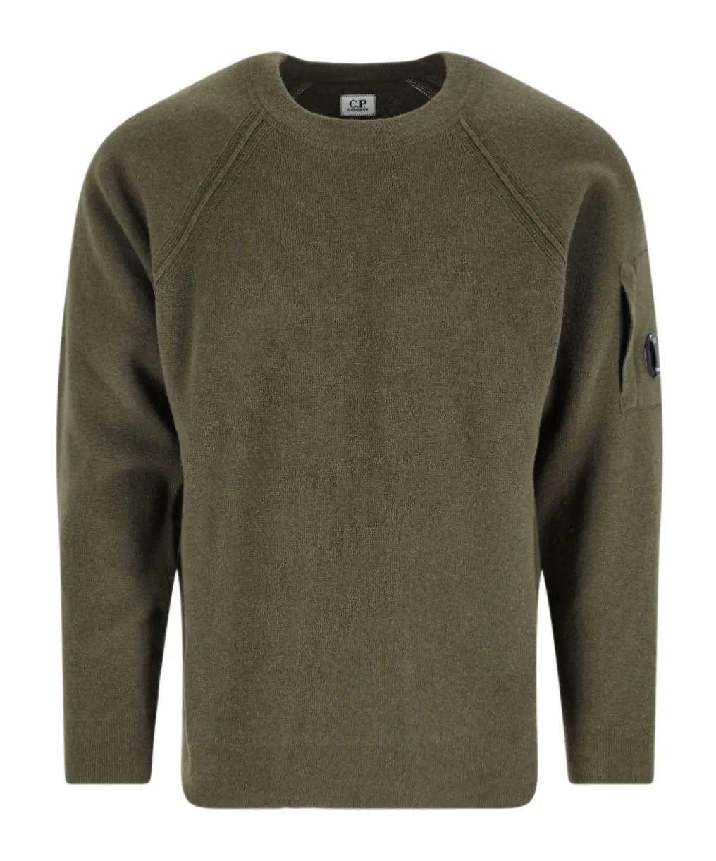 C.P. Company Logo Patch Crewneck Jumper