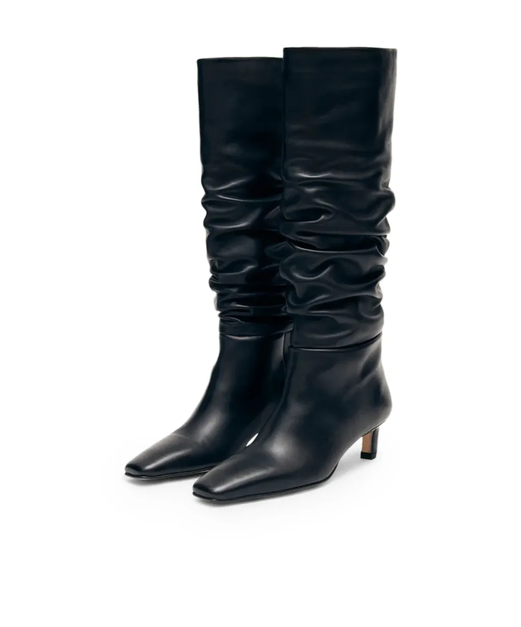 50Mm Kalila Slouch Calf Leather Boots