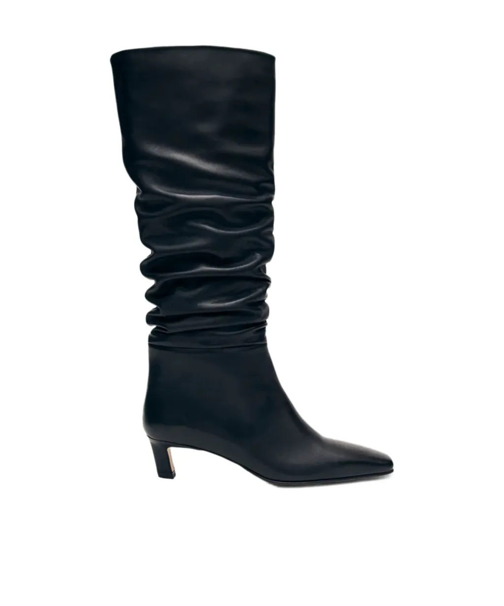 50Mm Kalila Slouch Calf Leather Boots