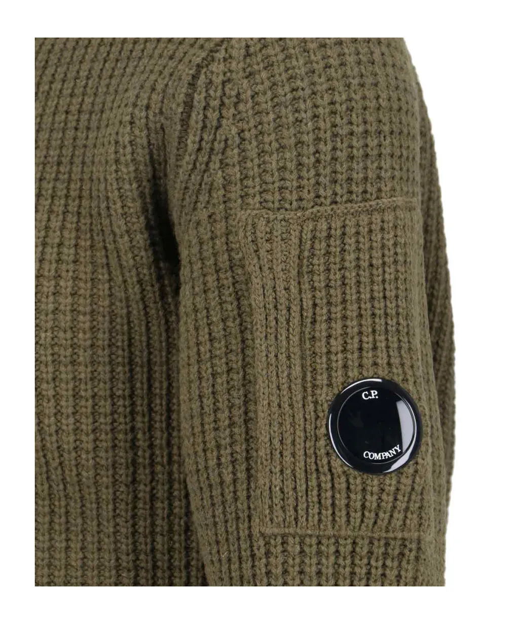 C.P. Company Lens Detail Full Zip Cardigan