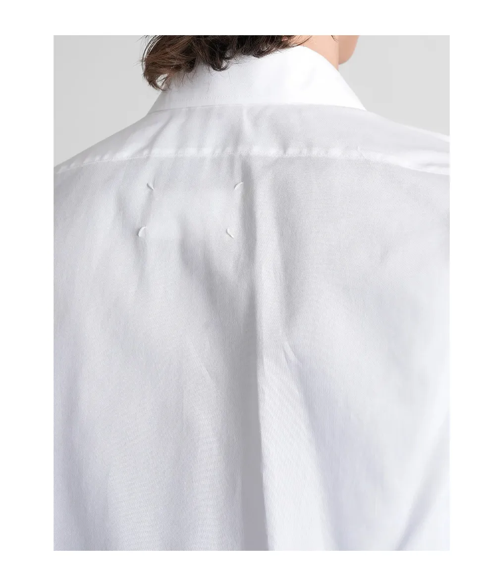 Maison Margiela Curved-Hem Long Sleeved Shirt