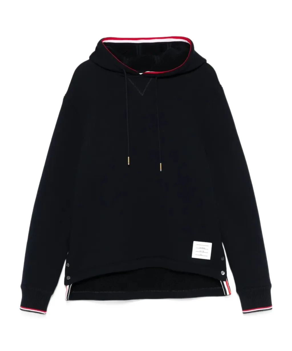 Thom Browne Rwb-Stripe Drawstring Hoodie