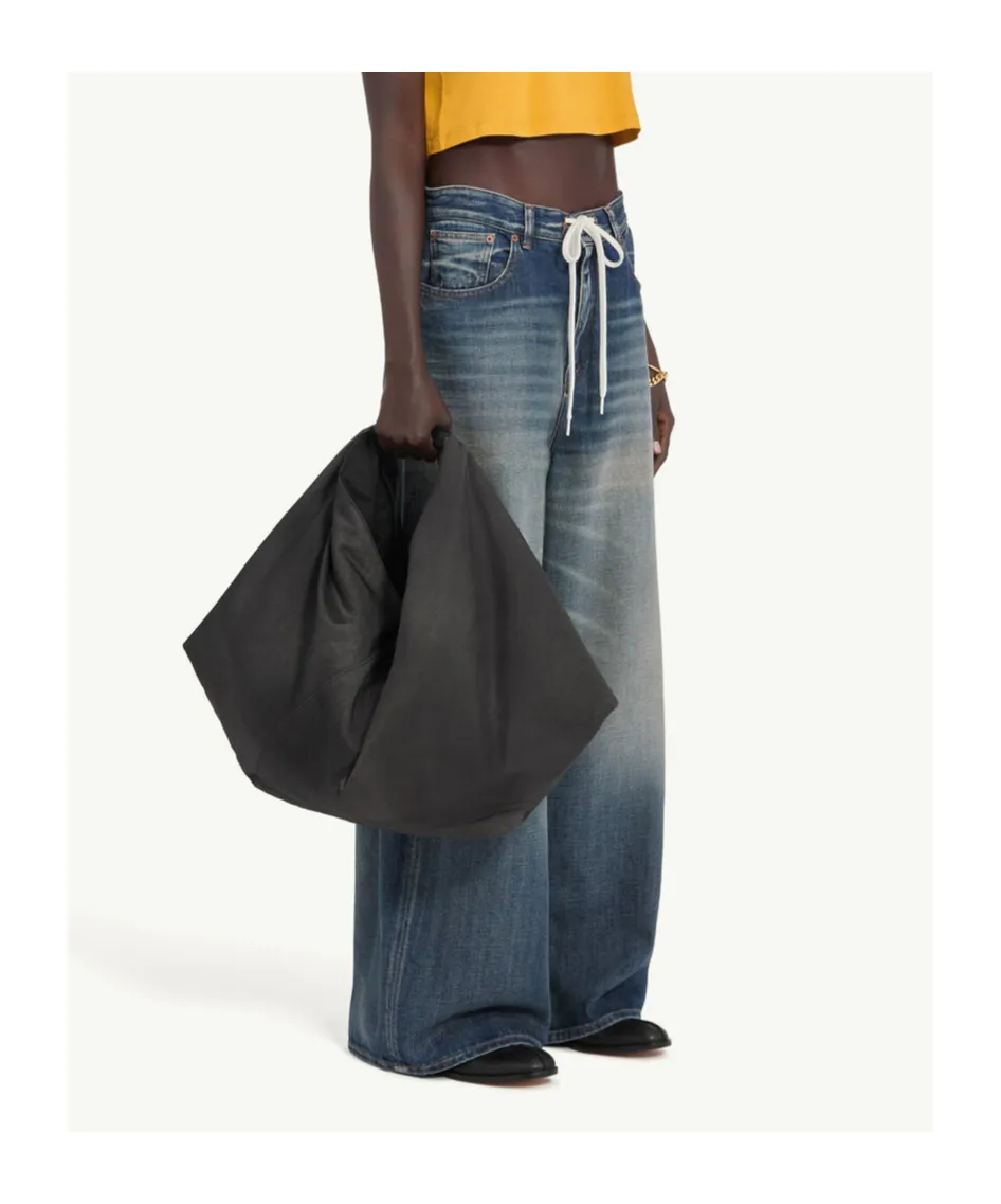 Mm6 Maison Margiela Drawstring Wide-Leg Jeans