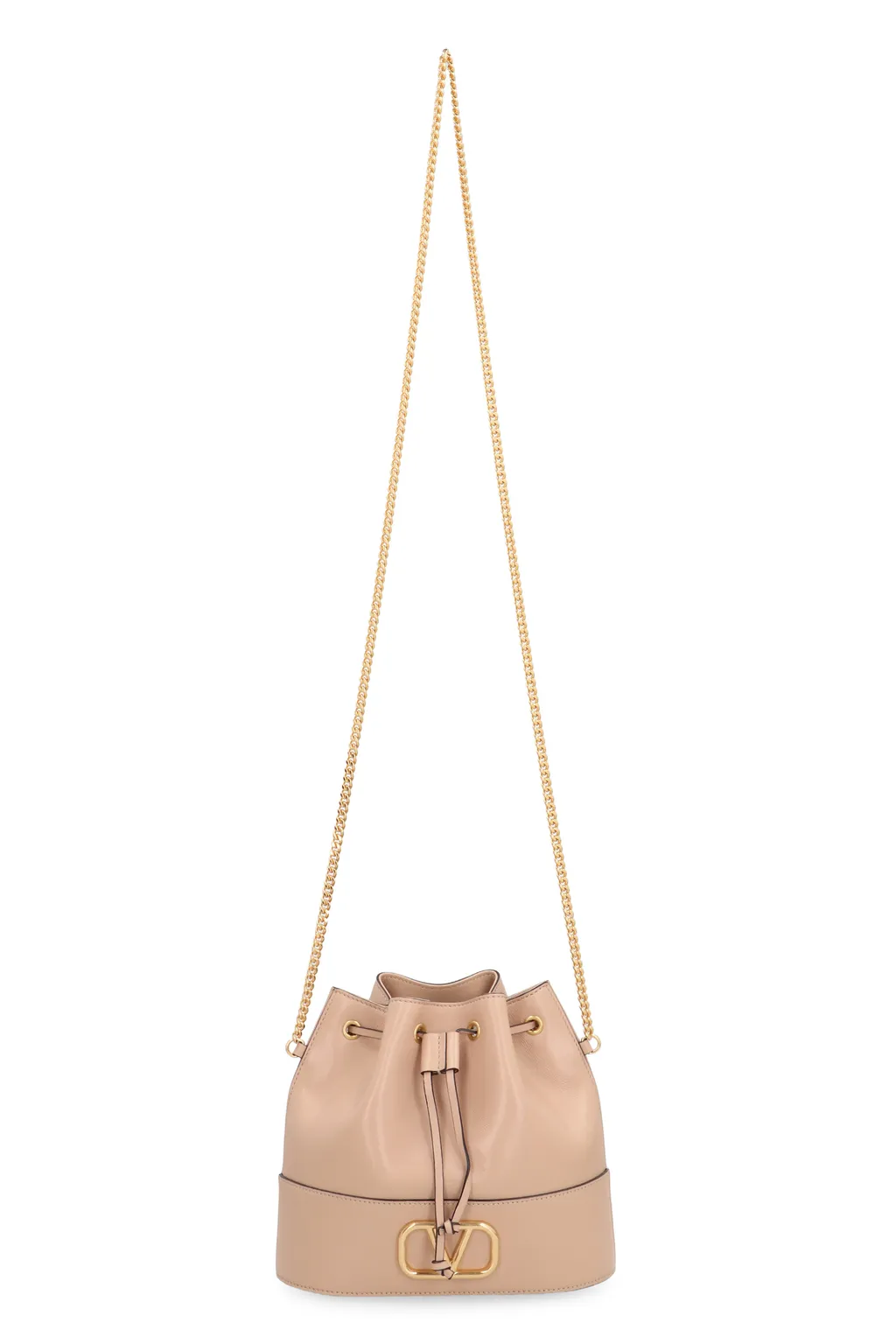 Valentino Vlogo Signature Drawstring Mini Bucket Bag
