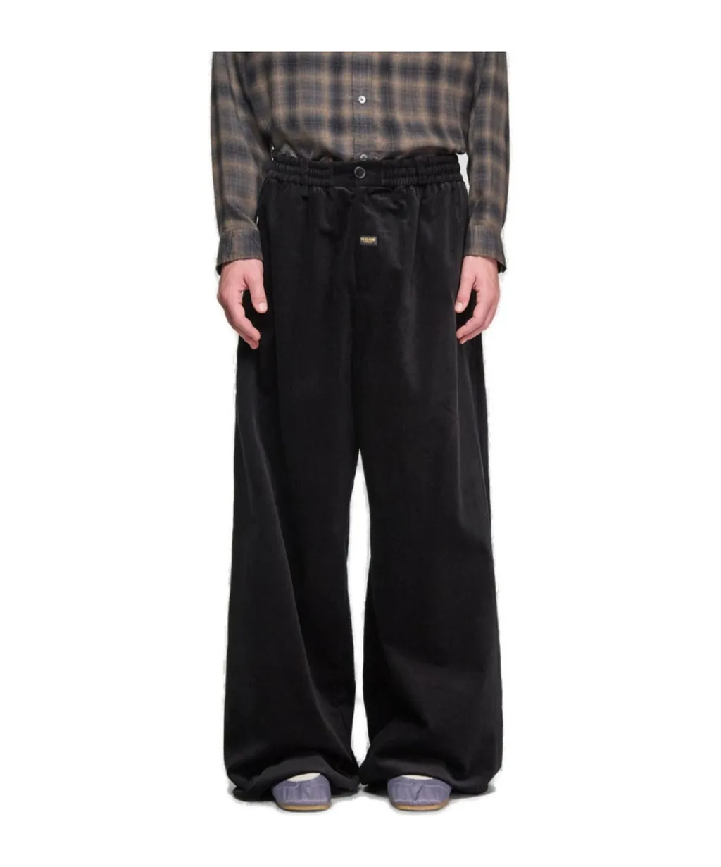 Martine Rose Wide-Leg Corduroy Elasticated Waistband Trousers