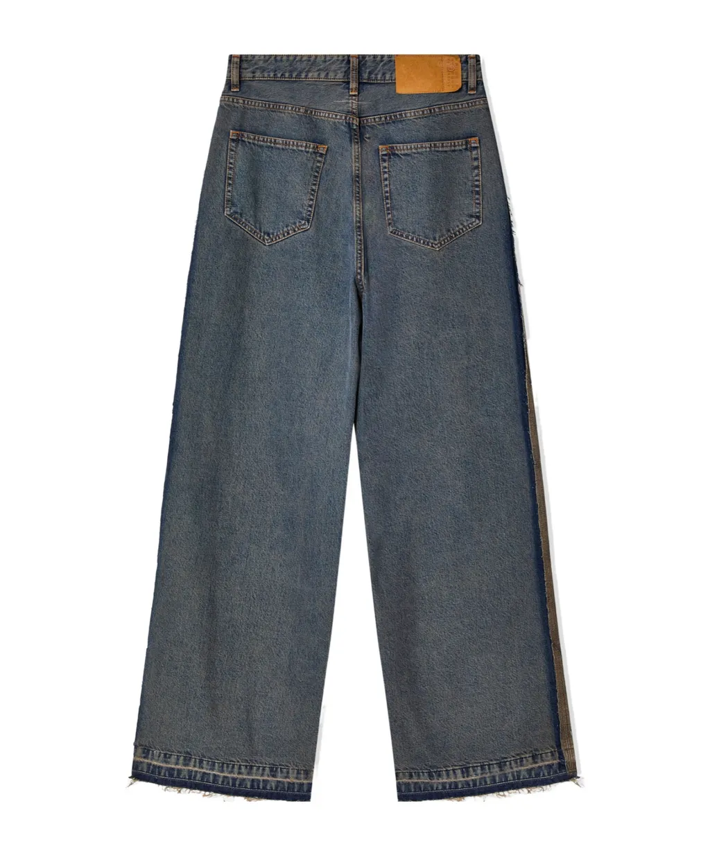 Mm6 Maison Margiela Wide-Leg Panel Jeans