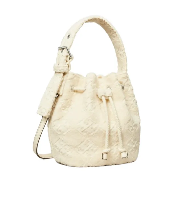 Cotton-Blend Bucket Bag