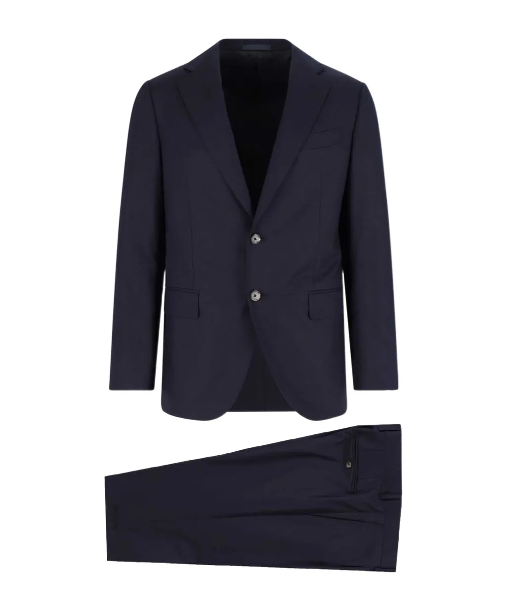 Caruso Single-Breasted Long Sleeved Suit