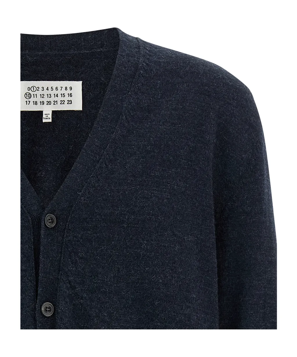 Elbow-Patch V-Neck Cardigan
