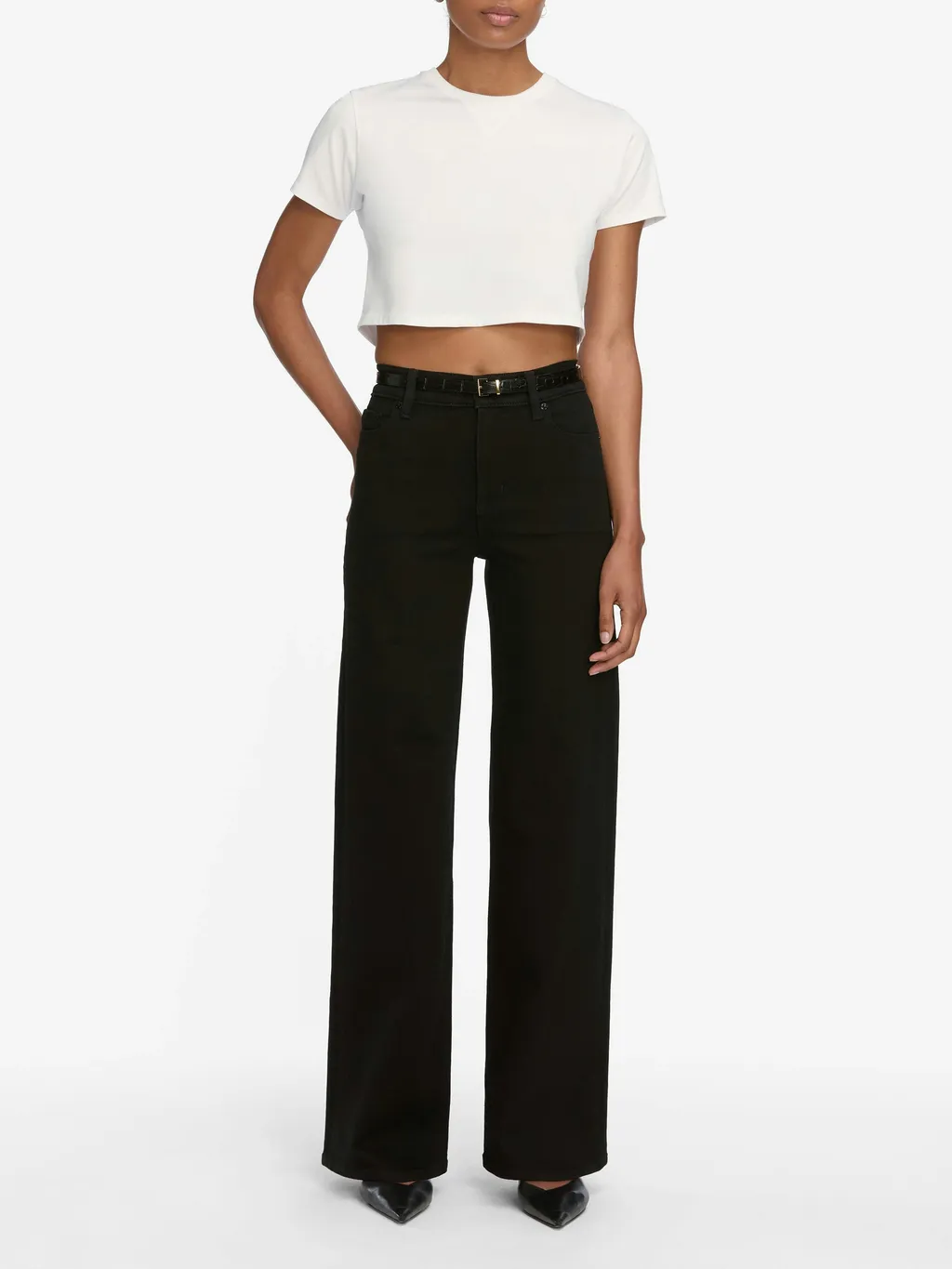 Frame High Waist Palazzo Trousers