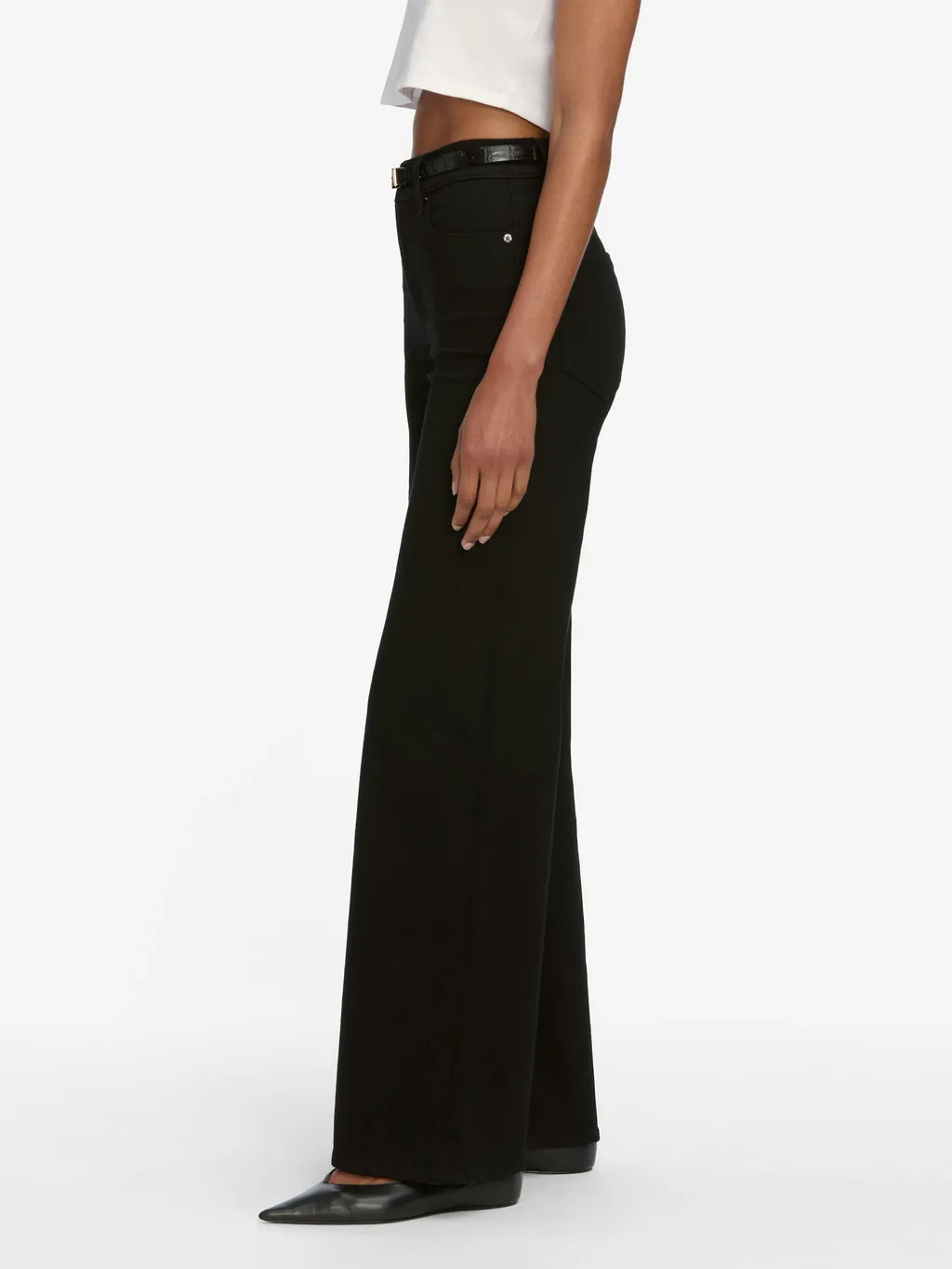 Frame High Waist Palazzo Trousers