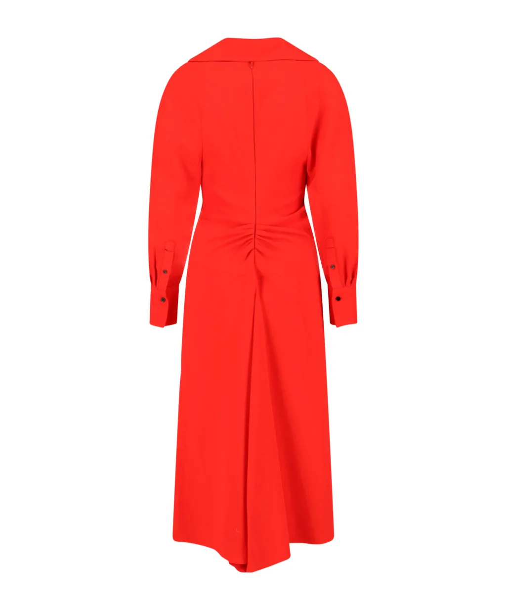 Victoria Beckham Long Sleeve Maxi Dress