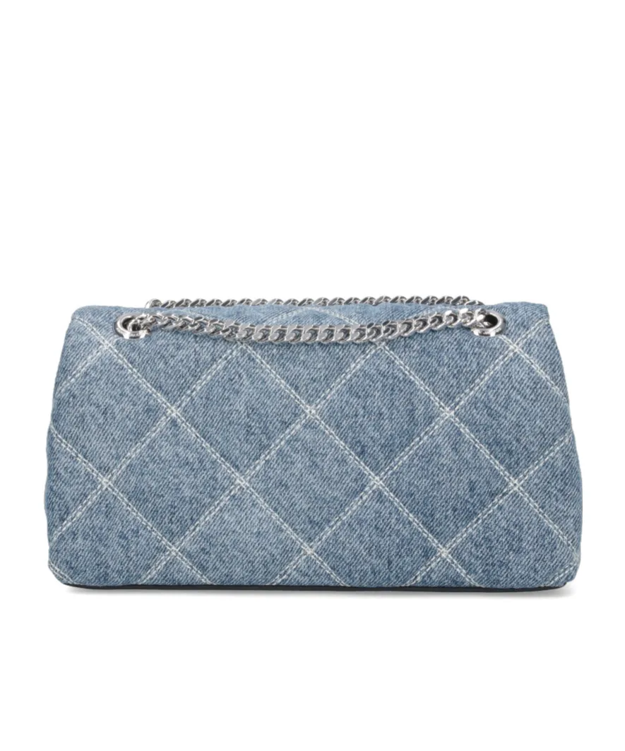 Marc Jacobs Dual Quilted Denim Chained Crossbody Bag